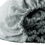 Blue Linen California King Fitted sheet