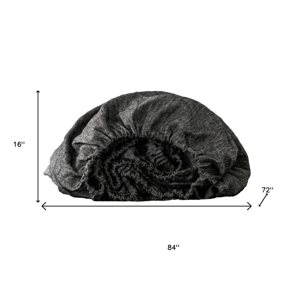 Light Pink Linen California King Fitted Sheet