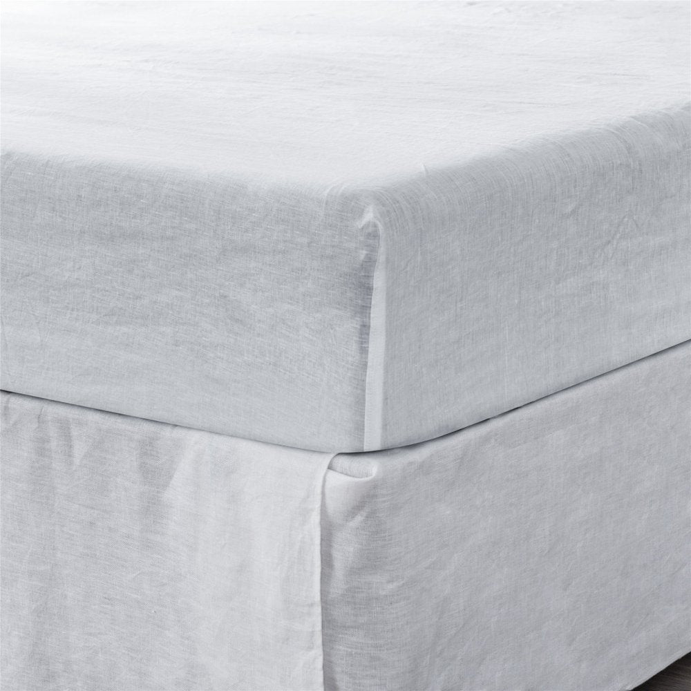 Light Gray Linen Queen Fitted sheet