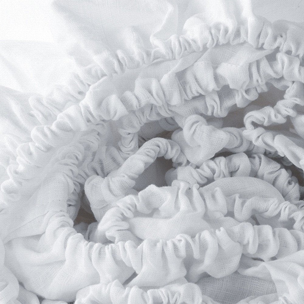 Light Gray Linen Queen Fitted sheet