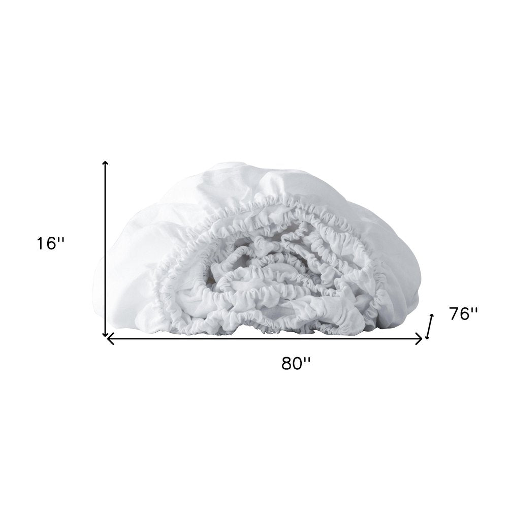 White Linen King Fitted sheet