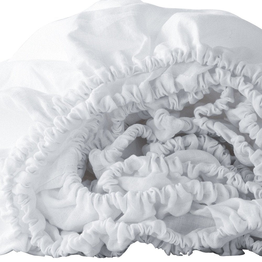 Light Pink Linen California King Fitted Sheet