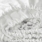 Ivory Linen Twin Fitted Sheet