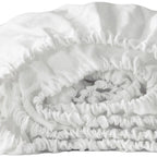 Ivory Linen Twin Fitted Sheet