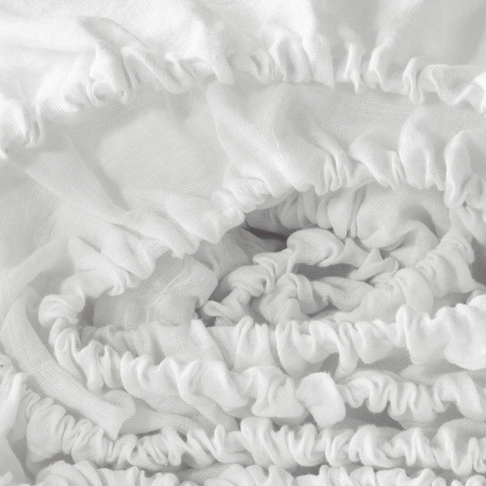 Ivory Linen Twin Fitted Sheet