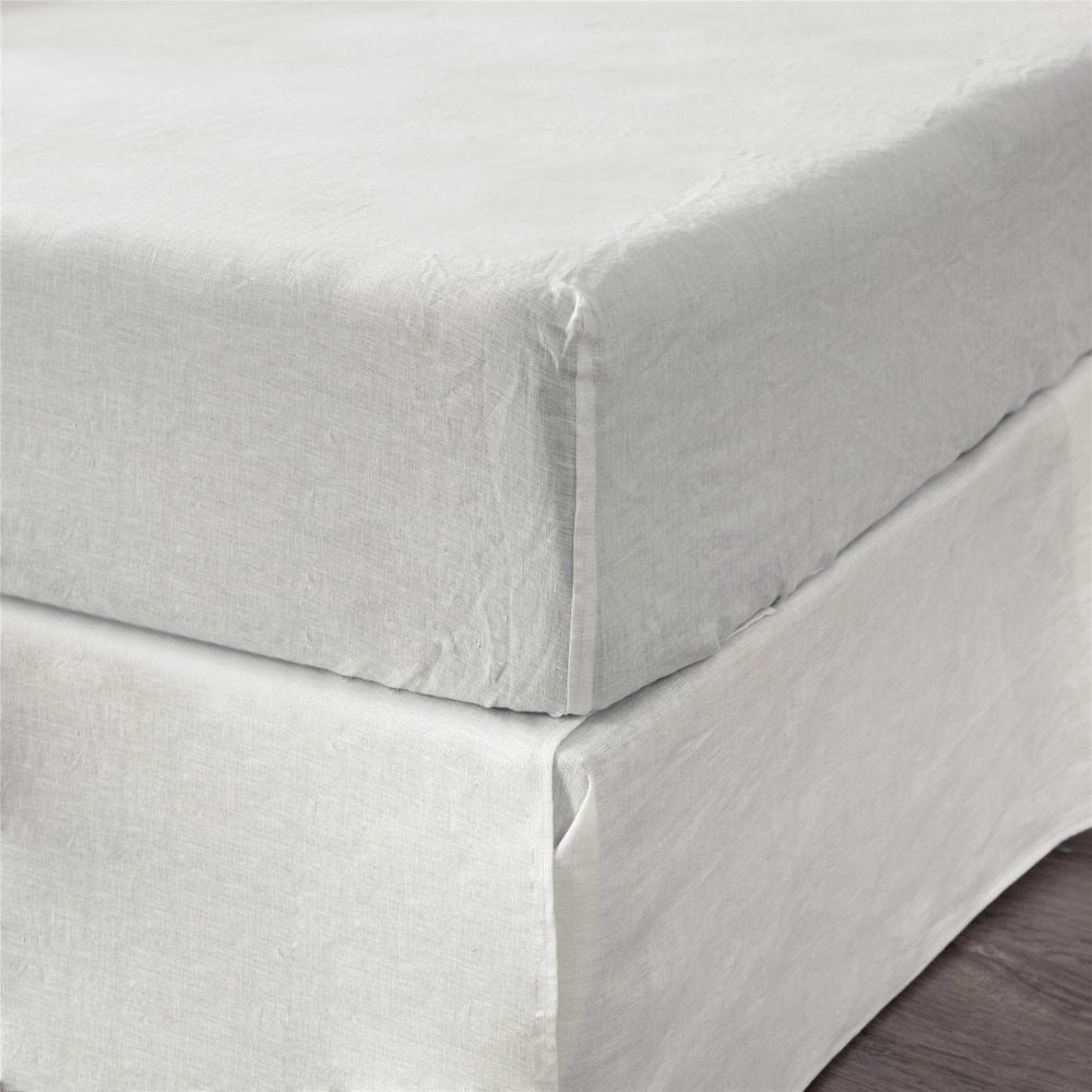 Light Pink Linen King Fitted Sheet