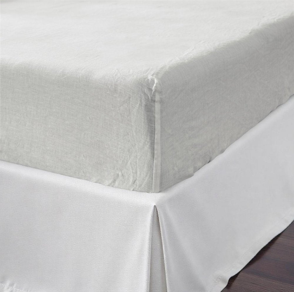 Light Pink Linen King Fitted Sheet