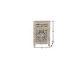 30" Gray Solid Wood Distressed One Drawer Nightstand