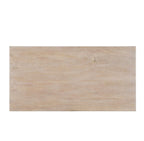 51" White Solid Wood Distressed Coffee Table