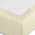 Six Piece Cream Microfiber King Sheet Set