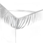 Six Piece Silver Microfiber King Sheet Set