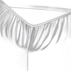 Six Piece Silver Microfiber King Sheet Set