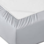 Six Piece Silver Microfiber King Sheet Set