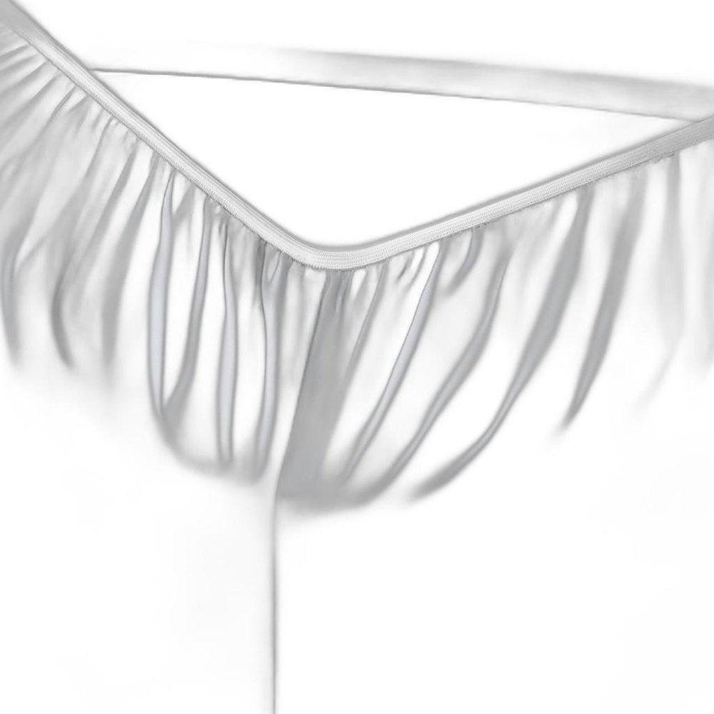 Six Piece Silver Microfiber Queen Sheet Set