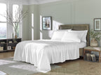 Six Piece White Tencel Lyocell King Sheet Set
