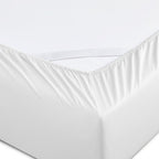 Six Piece White Tencel Lyocell King Sheet Set