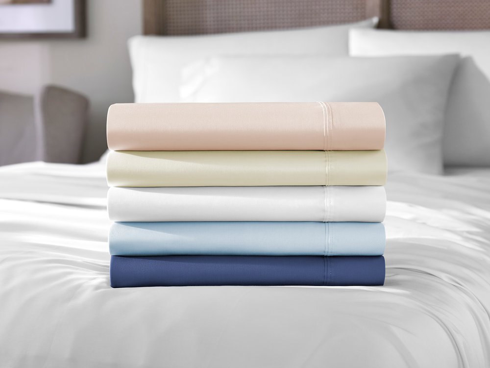 Six Piece White Tencel Lyocell King Sheet Set