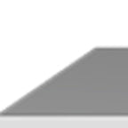 12" White Wood One Drawer Floating Nightstand