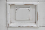 32" White Solid Wood Three Drawer Nightstand