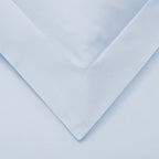 Light Blue Queen Cotton Blend 1000 Thread Count Washable Duvet Cover Set