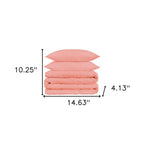 Dusty Rose King Cotton Blend 1500 Thread Count Washable Duvet Cover Set