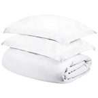 White Queen Cotton Blend 400 Thread Count Washable Duvet Cover Set