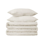 Ivory Queen Cotton Blend 650 Thread Count Washable Duvet Cover Set