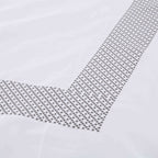 Gray and White Queen 100% Cotton 200 Thread Count Washable Duvet Cover Set