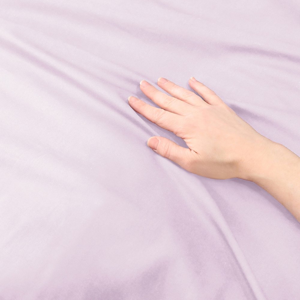 Lilac Queen 100% Cotton 300 Thread Count Washable Duvet Cover Set