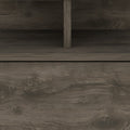 14" Brown Wood One Drawer Floating Nightstand