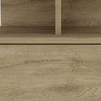 12" Beige Wood One Drawer Nightstand