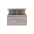 12" Light Gray Wood One Drawer Nightstand