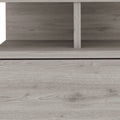 12" Light Gray Wood One Drawer Nightstand