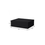 16" Black Wood One Drawer Floating Nightstand