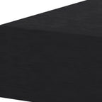 16" Black Wood One Drawer Floating Nightstand