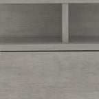 13" Gray Wood One Drawer Floating Nightstand