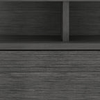 13" Dark Gray Wood One Drawer Floating Nightstand