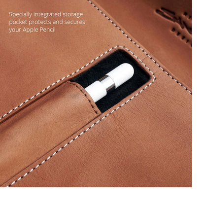 MacCase Premium Leather Magic Keyboard Sleeve -Vintage
