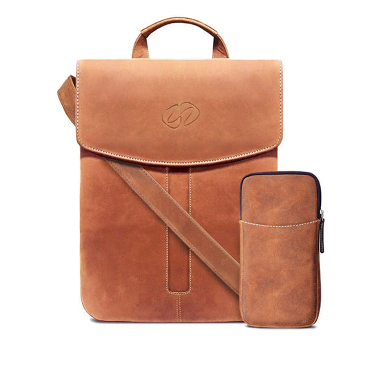 MacCase Premium Leather iPad Shoulder Bag-Vintage