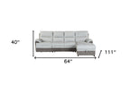Beige And Brown Fabric Sleeper L Shaped Three Piece Sofa and Storage Chaise Sectional