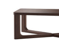 50" Walnut Solid Wood Cross Legs Coffee Table