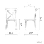 Set of Two Salmon Heavy Duty Plastic Outdoor Stacking Dining Chairs