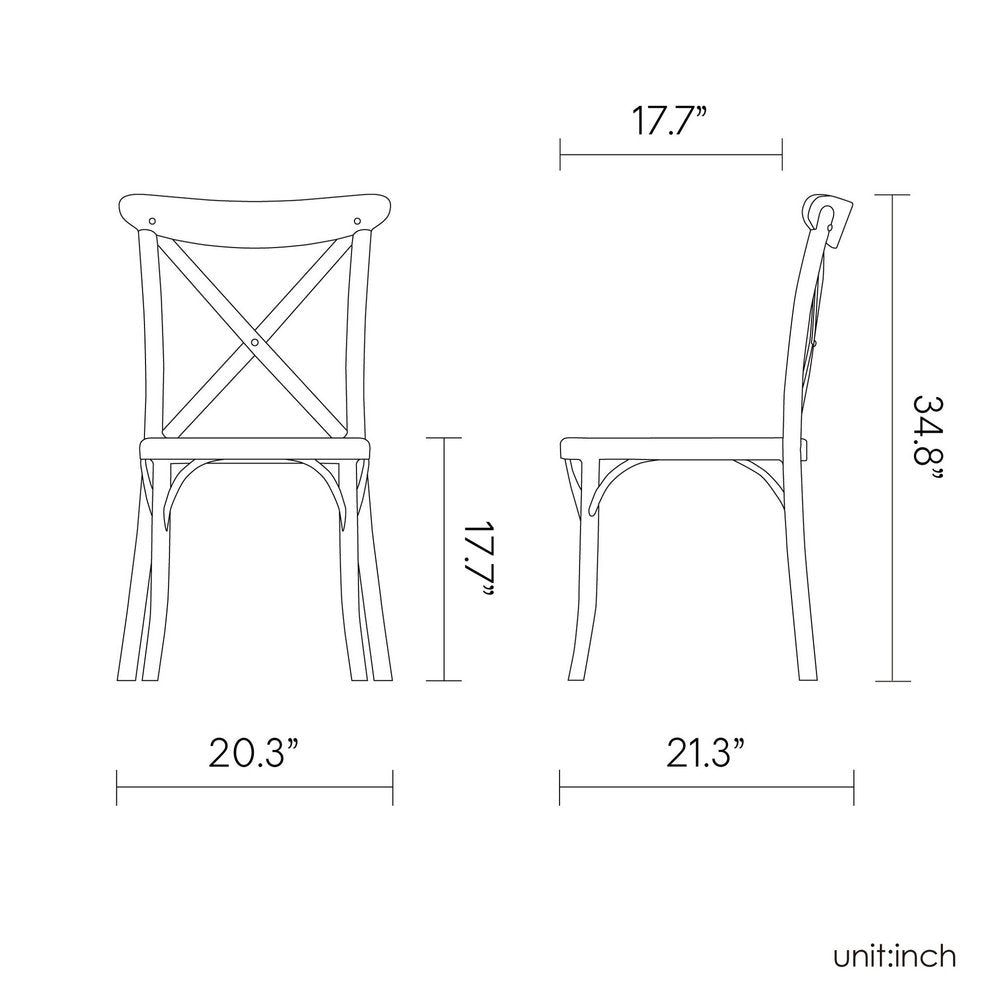 Set of Four 21" Green Heavy Duty Plastic Outdoor Stacking Dining Chairs
