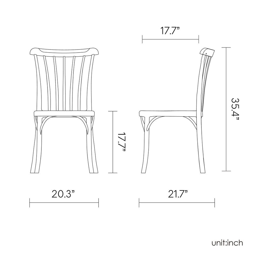 Set of Two Salmon Heavy Duty Plastic Outdoor Stacking Dining Chairs