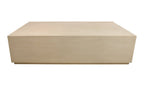 66" Natural Solid Wood Distressed Coffee Table