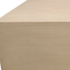 66" Natural Solid Wood Distressed Coffee Table