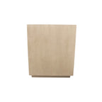 24" Natural Solid Wood Three Drawer Nightstand
