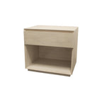 24" Natural Solid Wood One Drawer Nightstand