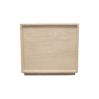 24" Natural Solid Wood One Drawer Nightstand
