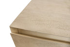 24" Natural Solid Wood One Drawer Nightstand
